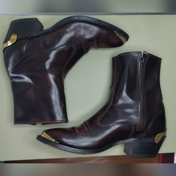 Men's Texas Brand Zipper Shoe Boots 8.5 - Picture 9 of 13